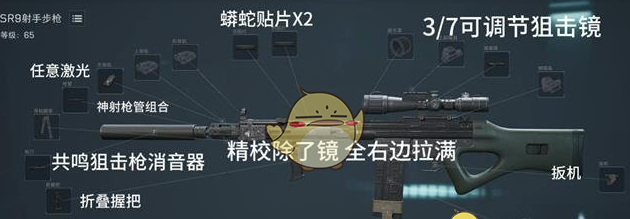 《三角洲行动》SR-9射手步枪改枪方案