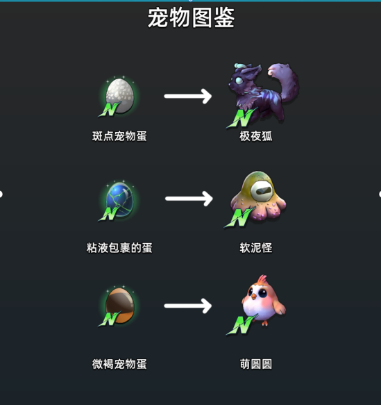 《圣物英雄》宠物图鉴介绍