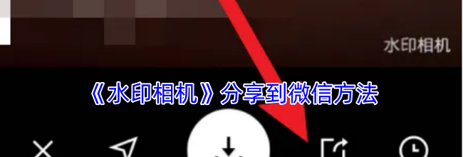 《水印相机》分享到微信方法