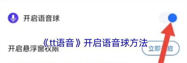 《tt语音》开启语音球方法