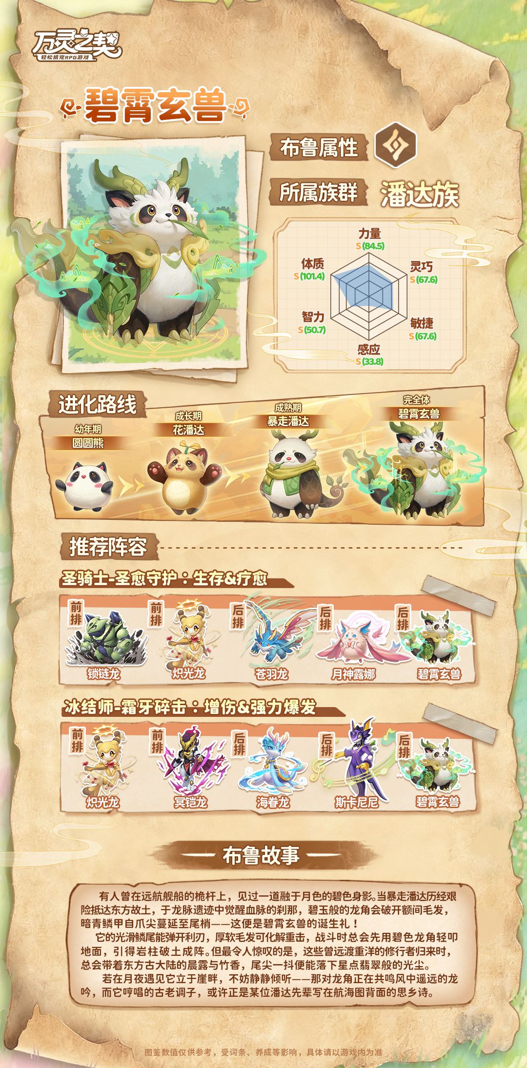 《万灵之契》碧霄玄兽布鲁图鉴