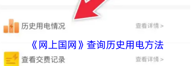 《网上国网》查询历史用电方法