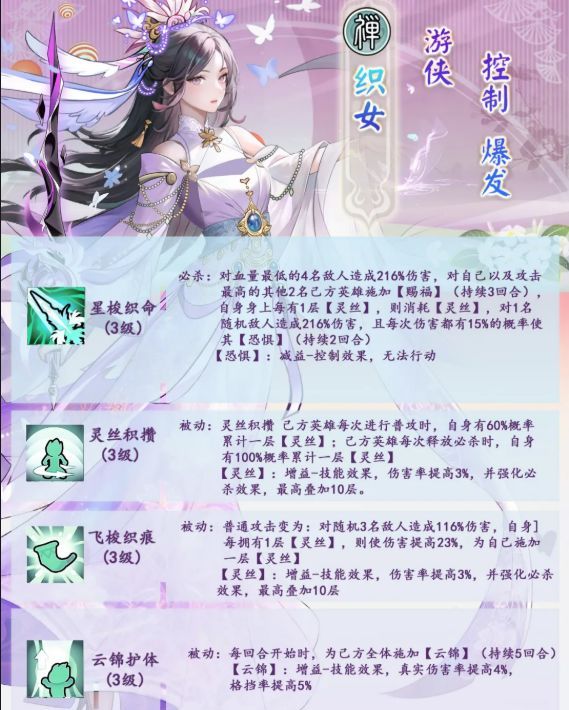 无双萌将织女技能解析