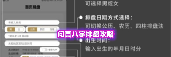 问真八字排盘攻略