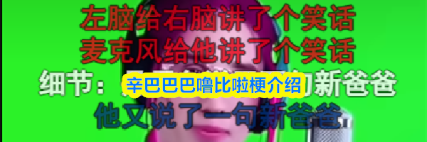 辛巴巴巴噜比啦梗介绍