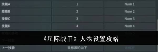 《星际战甲》人物设置攻略