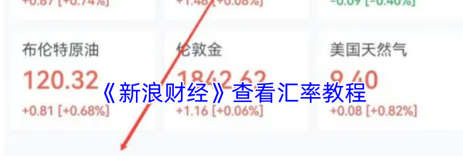 《新浪财经》查看汇率教程