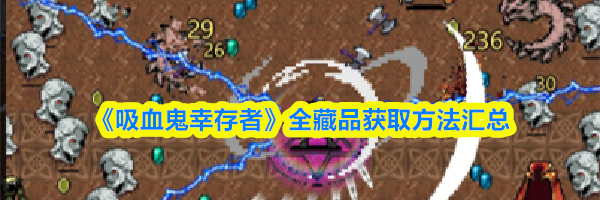 《吸血鬼幸存者》全藏品获取方法汇总