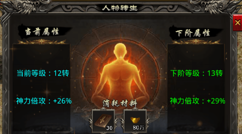 《小鱼传奇》转生系统攻略