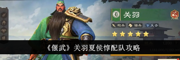 《偃武》关羽夏侯惇配队攻略