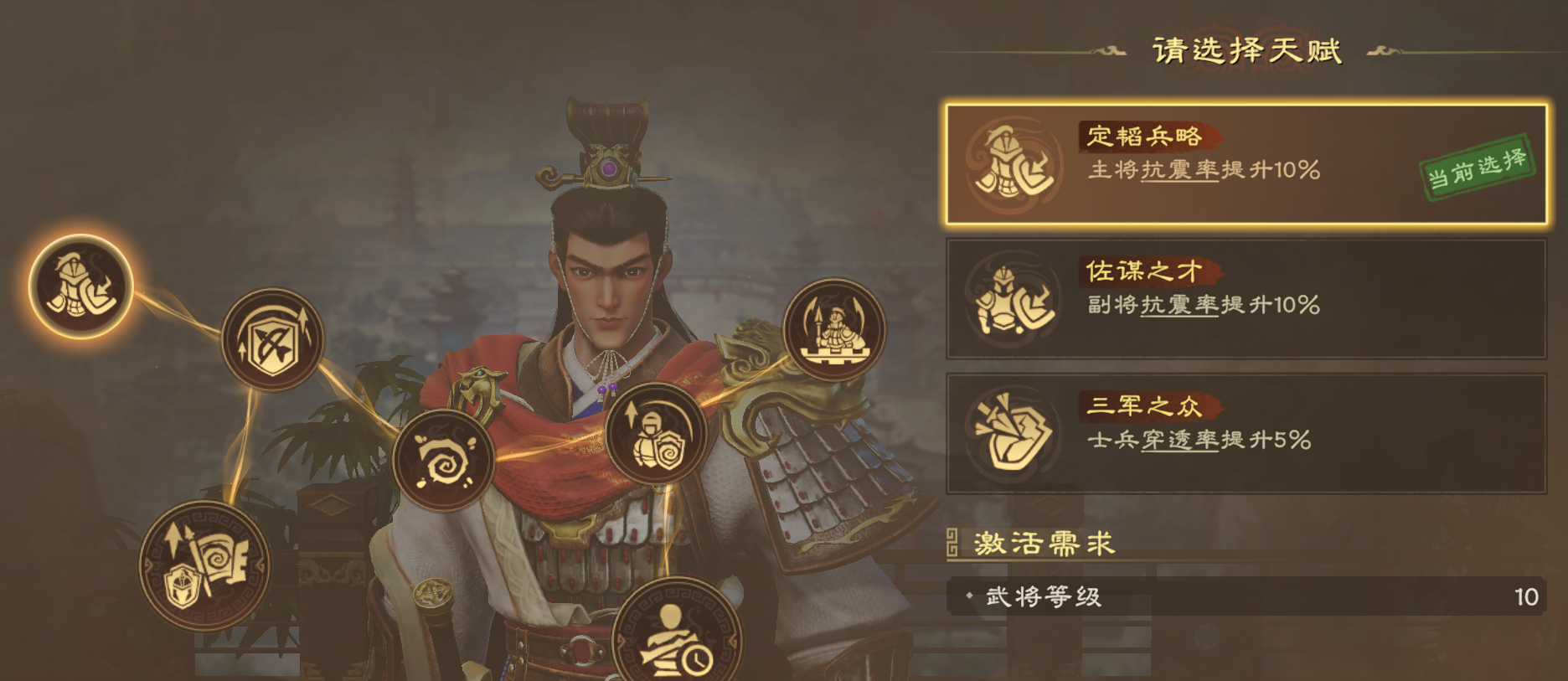 《偃武》周瑜天赋加点