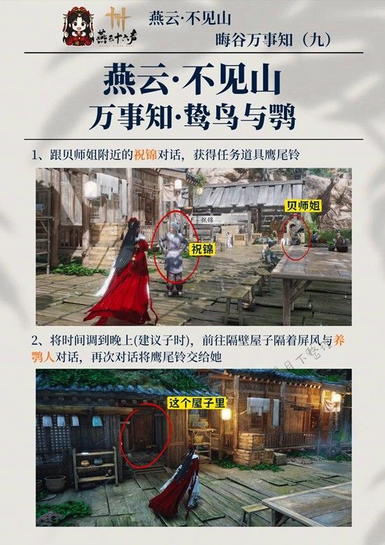 《燕云十六声》晦谷之九鸷鸟与鹗完成攻略