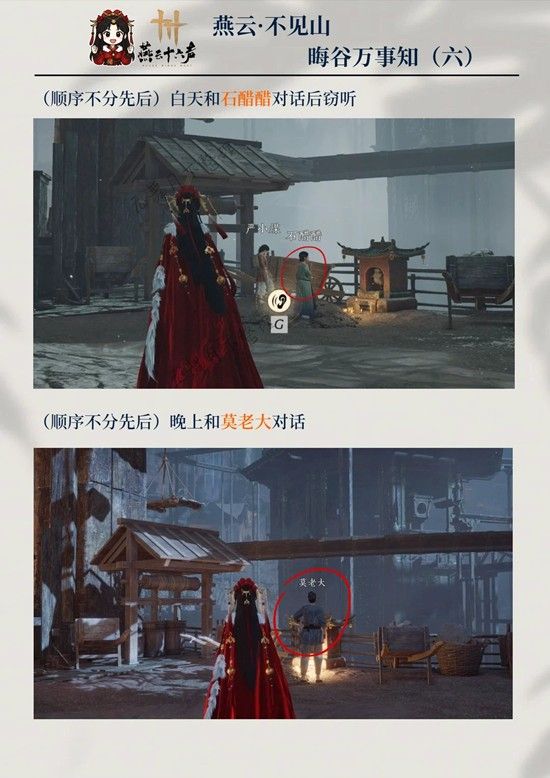 《燕云十六声》晦谷之六三颗松子攻略