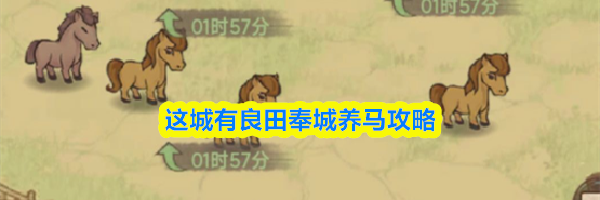 这城有良田奉城养马攻略
