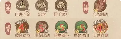 《这城有良田》武者僚属技能升星建议