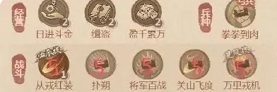 《这城有良田》武者僚属技能升星建议