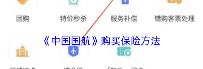 《中国国航》购买保险方法