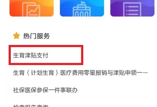 浙里办生育津贴申请步骤