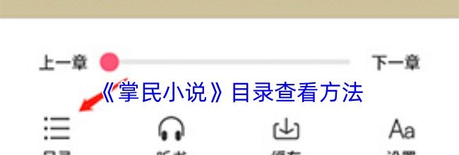 《掌民小说》目录查看方法