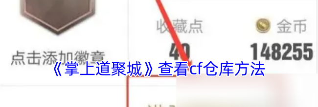《掌上道聚城》查看cf仓库方法