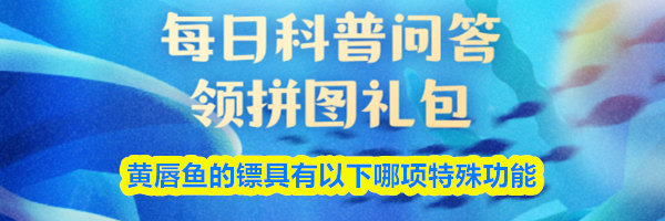 黄唇鱼的镖具有以下哪项特殊功能