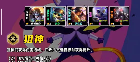 金铲铲之战S17狙神羁绊效果一览