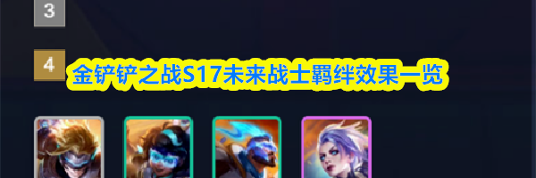 金铲铲之战S17未来战士羁绊效果一览