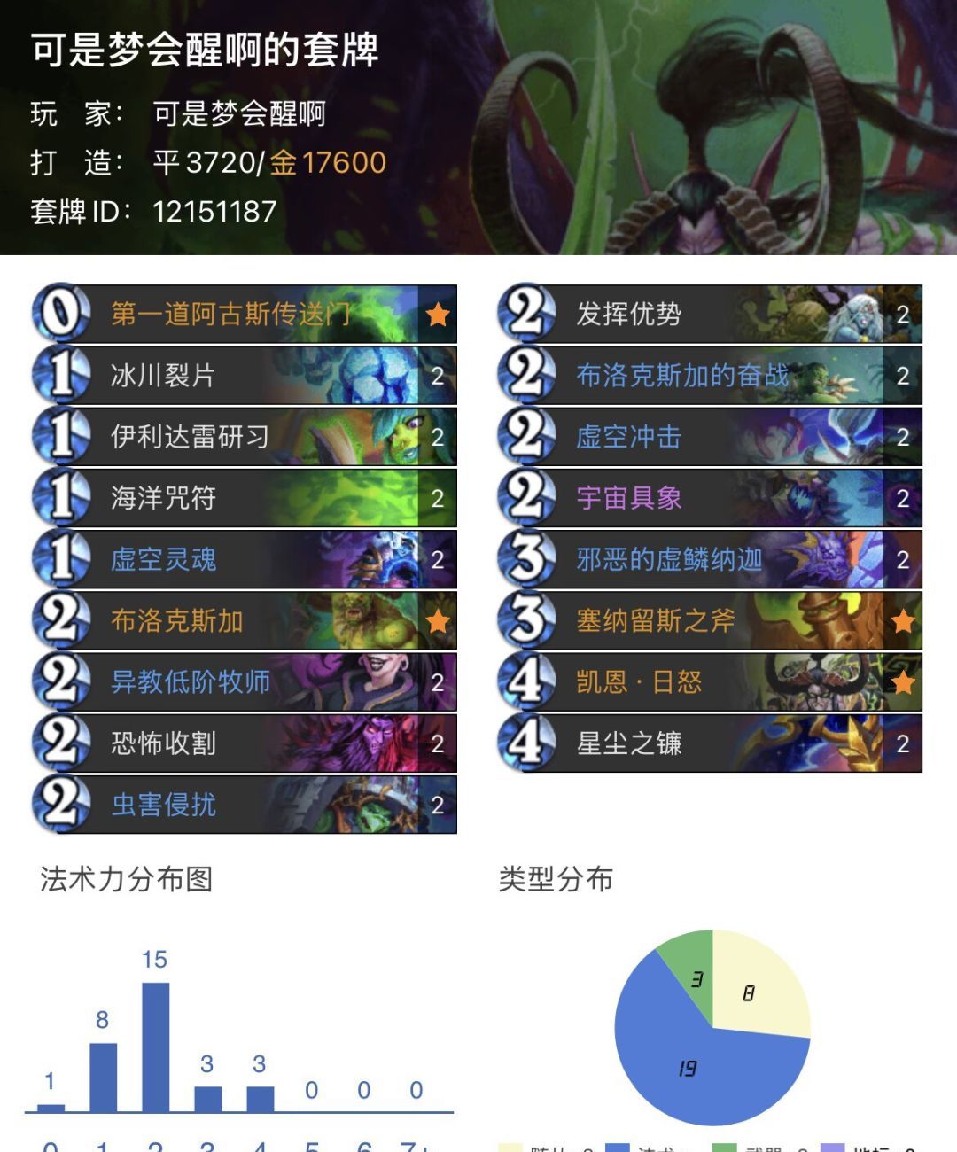 炉石传说虚空瞎卡组攻略