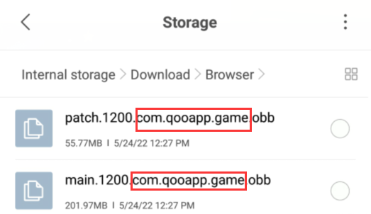 QooApp安装含有数据包的游戏方法