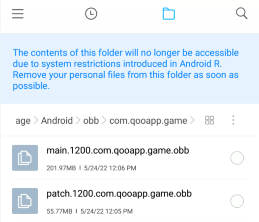 QooApp安装含有数据包的游戏方法