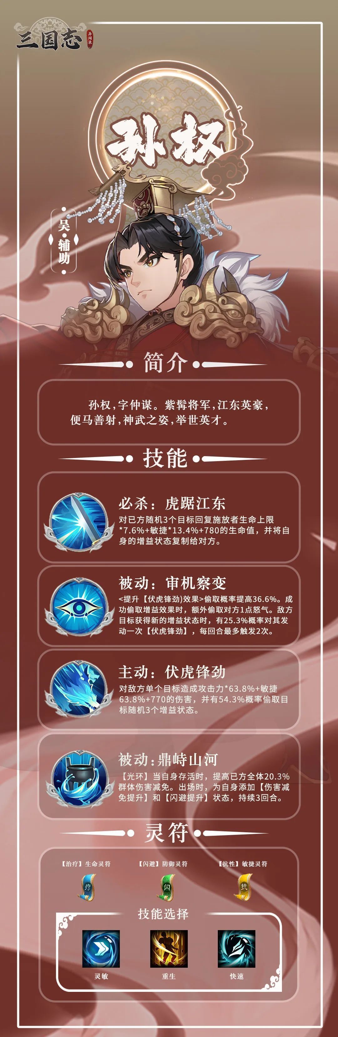 三国志异闻录孙权培养攻略