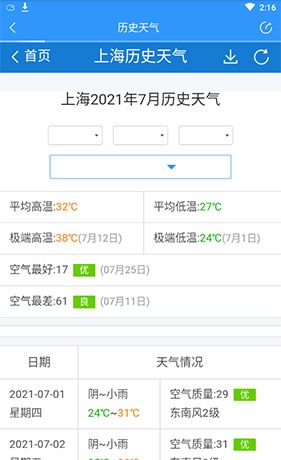 手机天气王app历史天气查看方法