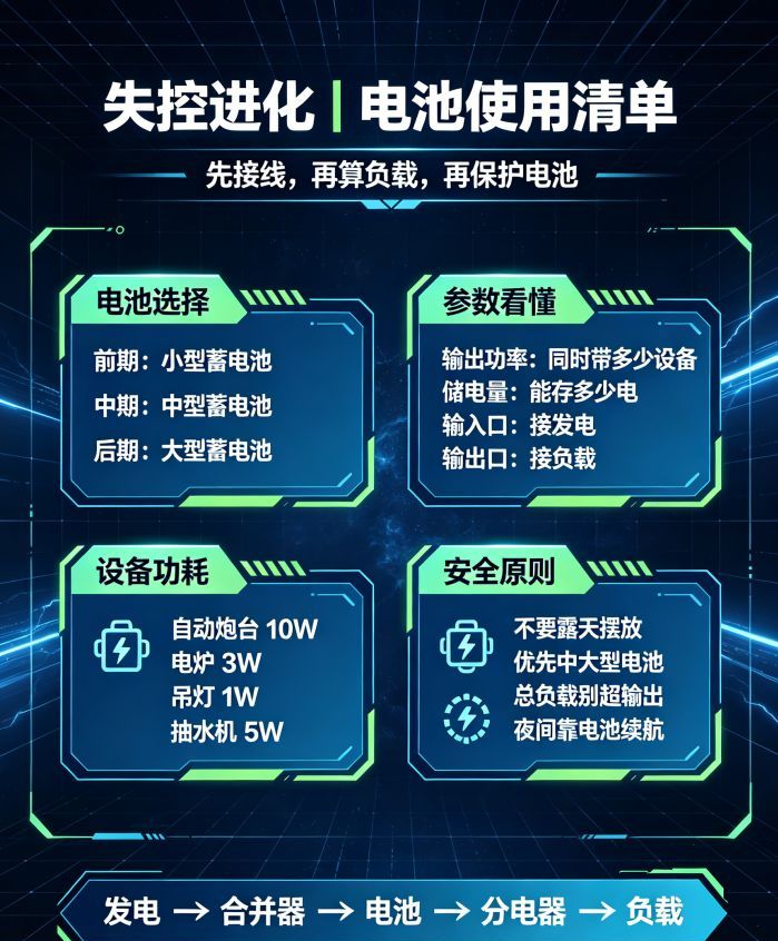 失控进化电池玩法攻略