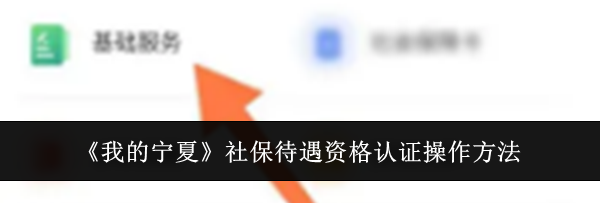 《我的宁夏》社保待遇资格认证操作方法