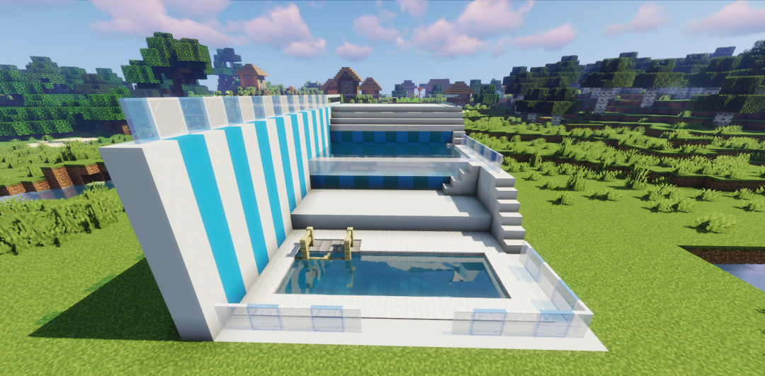 《我的世界:移动版》露天泳池改造方案