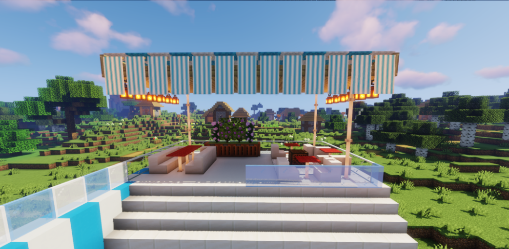 《我的世界：移动版》露天泳池改造方案