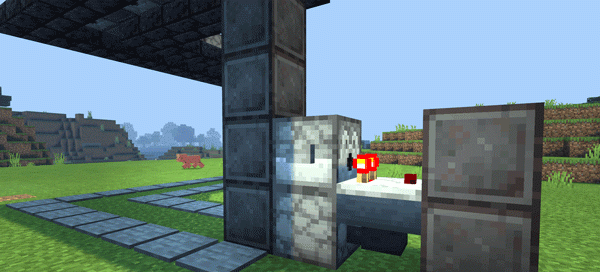 《我的世界：移动版》全自动按钮岩浆门搭建方法