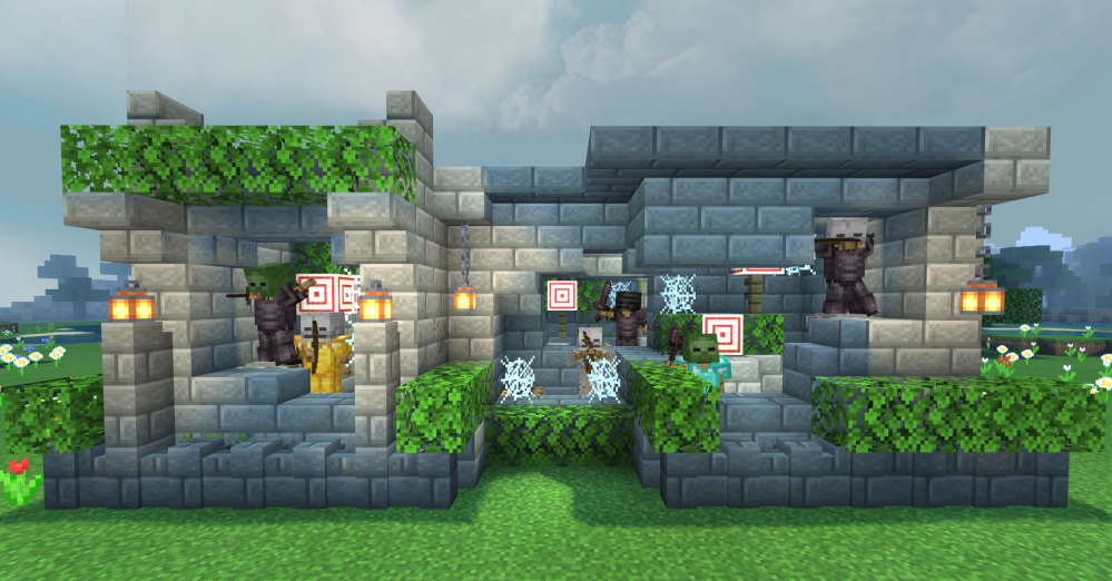 《我的世界：移动版》射术练习场搭建方法