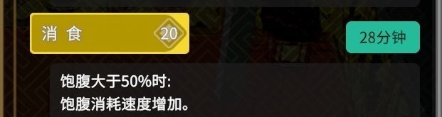 《无径之林》加消化效果料理介绍