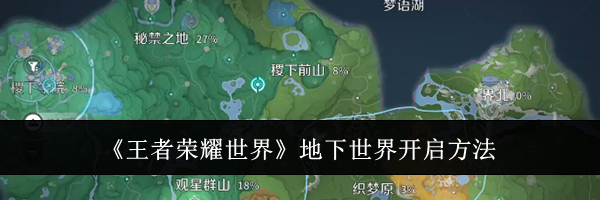 《王者荣耀世界》地下世界开启方法