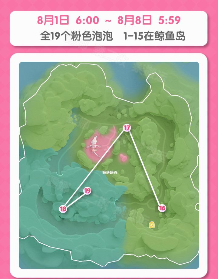 心动小镇19个粉色泡泡最新位置汇总