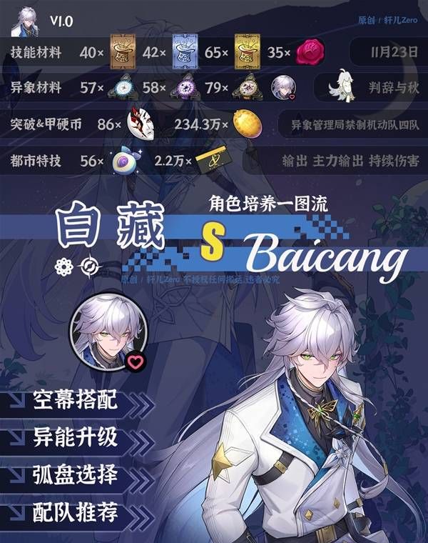 《异环》白藏养成攻略