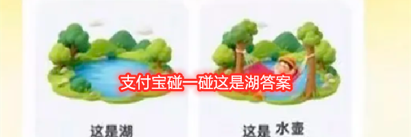 支付宝碰一碰这是湖答案