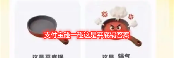 支付宝碰一碰这是平底锅答案