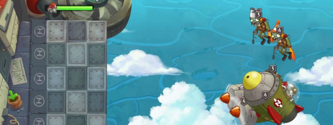 《植物大战僵尸2》第九世界：天空之城难关技巧
